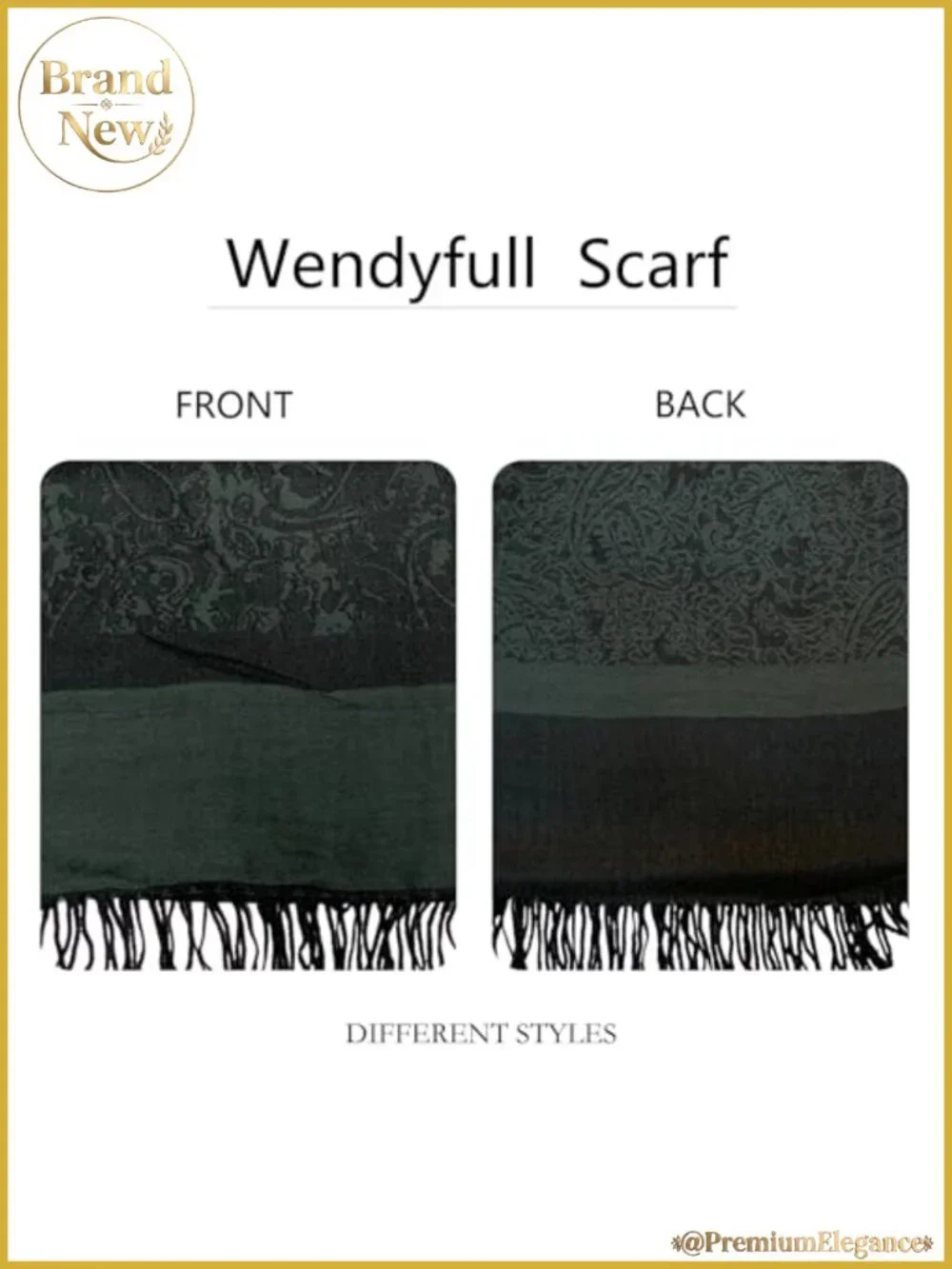 Viscose Cotton Silk Pashmina Shawl Wrap Reversible Jacquard Fringe